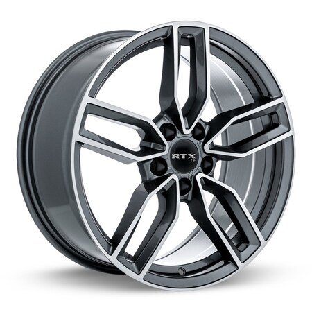 Rtx Alloy Wheel, Kempten 19x8 5x112 ET35 CB66.6 SATIN BLACK MACHINED 507406